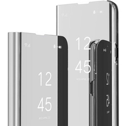 Etui do Xiaomi Redmi Note 11 Pro 4G / 5G, Clear View, srebrne