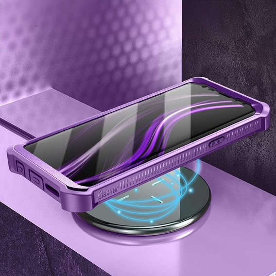 Etui pancerne do Samsung Galaxy S9, Dexnor Full Body, fioletowe