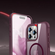 Etui Magnetyczne do Magsafe do iPhone 15 Pro Max, bordowe