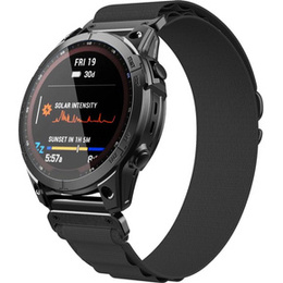 Pasek Nylonowy Quickfit do Garmin Fenix 5X/6X/6X PRO/7X, Czarny