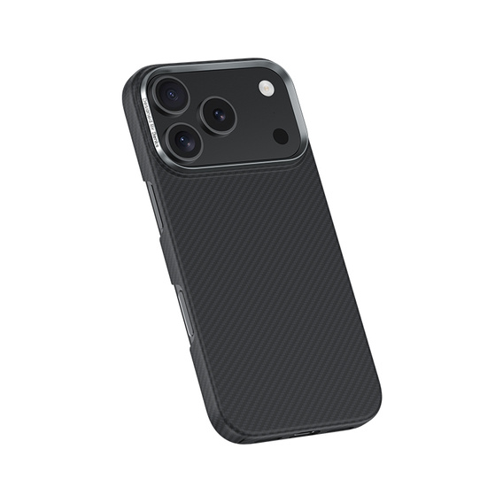 Etui BENKS Kevlar Armor Air do iPhone 17 Pro Max, Carbon Fiber 600D A070, do MagSafe – czarne