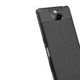 Czarne Etui Football Grain TPU Case do Sony Xperia 10 Plus