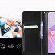 Etui z klapką do Honor Magic 5 Lite, Crazy Horse Wallet, czarne