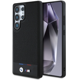 Etui BMW do Galaxy S25 Ultra, Tricolor Stipe do MagSafe, Czarne