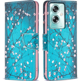 Etui z klapką do Oppo A79 5G, Wallet, Sakura niebieskie