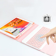 Etui z klawiaturą do iPad 10.2" 2021/2020/2019 (9/8/7 gen.), Keyboard Cover Pen Slot, różowe rose gold