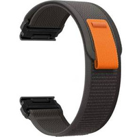 Pasek Nylonowy QuickFit do Garmin 26mm, Szary / Pomarańczowy