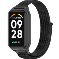 Pasek Nylonowy do Xiaomi Redmi Smart Band 2 / Xiaomi Smart Mi Band 8 Active, Czarny