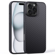 Etui do iPhone 16 Pro, Aramid Fiber Cover, czarne