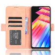 Etui z klapką do Infinix Hot 30, Card Slot, różowe