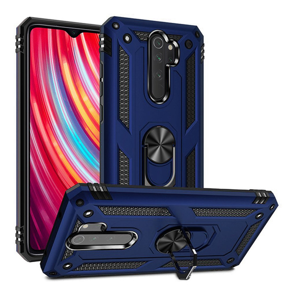 Etui pancerne do Xiaomi Redmi Note 8 Pro, Nox Case Ring, niebieskie