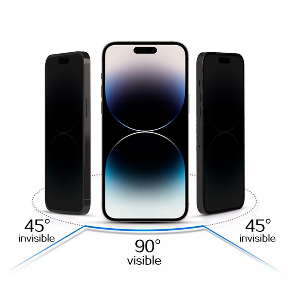 Szkło Hartowane Prywatyzujące do Samsung Galaxy A17 5G, Privacy Glass, czarne
