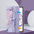 Stylowe etui do Samsung Galaxy Tab A9+ – Smartcase Hybrid Marble fioletowe