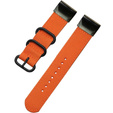 Pasek Nylonowy QuickFit 20mm do Garmin Fenix 5S/6S/7S/8 43mm, Pomarańczowy