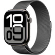 Bransoleta Milanese do Apple Watch 1/2/3/4/5/6/7/8/9/10/SE 38/40/41/42mm, Czarna