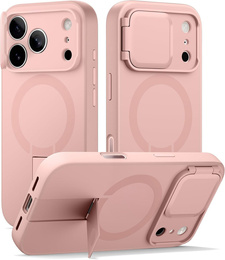 Etui do iPhone 17 Pro Max, Suritch Shockproof, do MagSafe – różowe