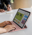 Etui z klawiaturą do iPad 11" 2025 A16 (11 gen.) / iPad 10.9" 2022 (10 gen.), Dexnor Magnetic Keyboard Touchpad, różowe