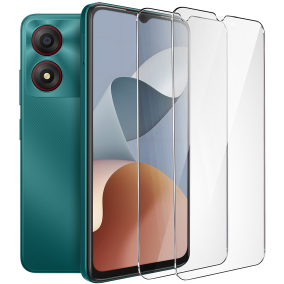 2x Szkło Hartowane do ZTE Blade A34, ERBORD 9H Hard Glass, szybka