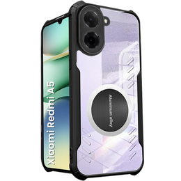 Etui do Xiaomi Redmi A5, z blaszką magnetyczne, przezroczyste / czarne