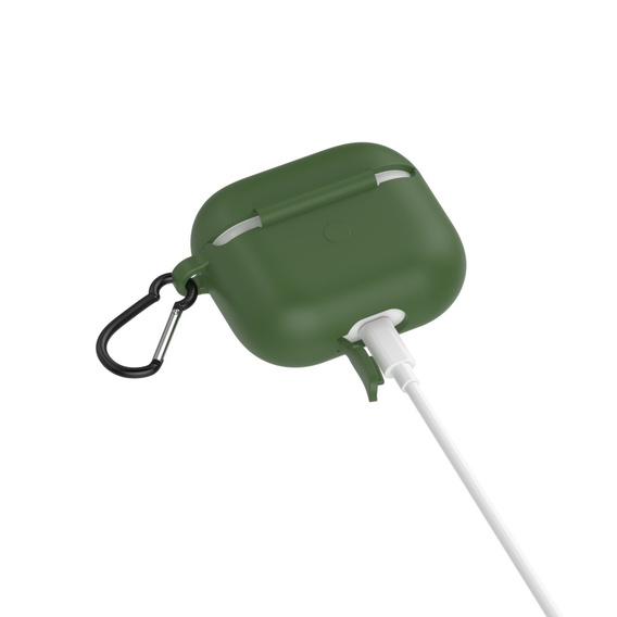 Etui Silicone na Słuchawki Apple Airpods 3 - Army Green