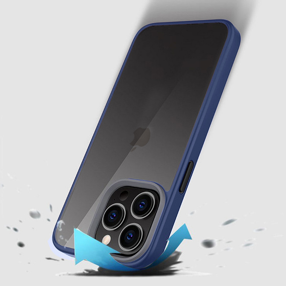 Etui do iPhone 13 Pro, ERBORD Hybrid Case, niebieskie