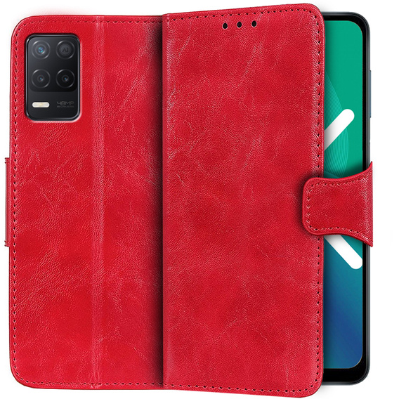 Skórzane Etui Wallet do Realme 8 5G, Red