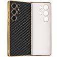 Etui do Samsung Galaxy S25 Ultra, GKK Leather, carbon czarne