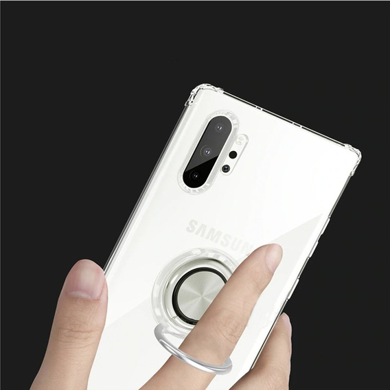 Etui do Samsung Galaxy Note 10 - ERBORD Airbag Ring - Blue