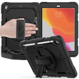 Etui pancerne do iPad 10.2" 2021/2020/2019 (9/8/7 gen.), ochronne 360 z miejscem na rysik, Czarne