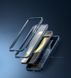 Etui pancerne do Samsung Galaxy S24, Dexnor Full Body MagSafe,  granatowe