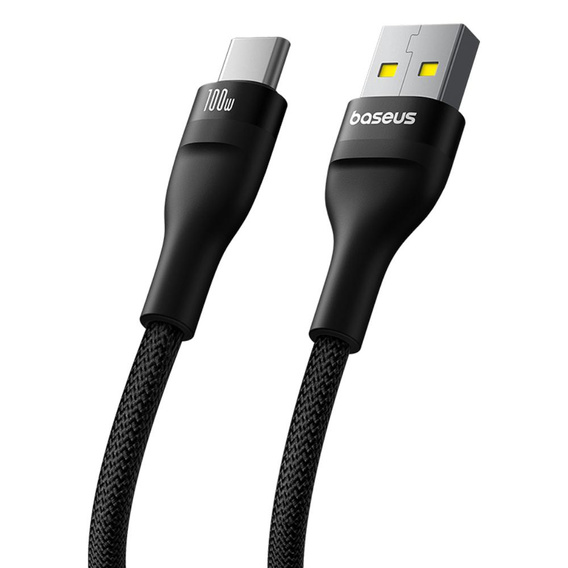 Baseus Flash 2 – kabel USB‑A do USB‑C 100 W, 2 m - czarny