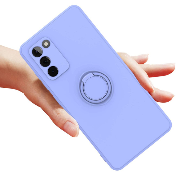 Etui Smooth Ring do Samsung Galaxy A03s, Lavender