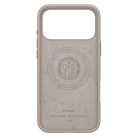 Etui Spigen do iPhone 17 Pro Max, Silicone Fit Mag MagSafe, Stone