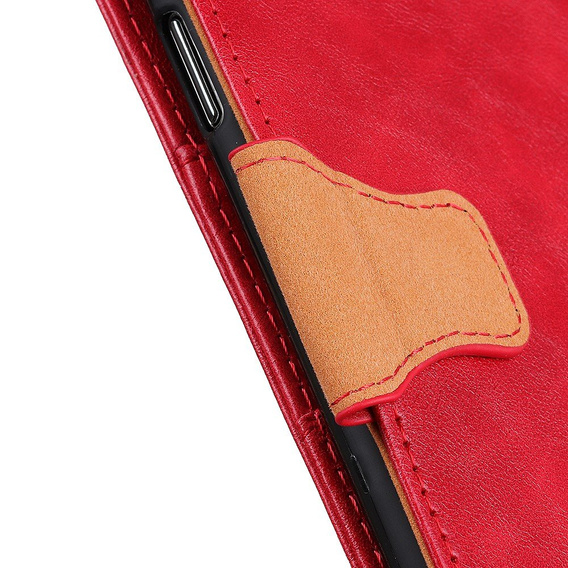 Skórzane Etui Wallet do Samsung Galaxy Note 8, Czerwone