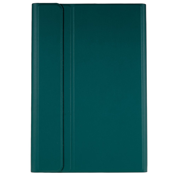 Etui z klawiaturą do Lenovo Tab M10 Plus Gen 3 TB-125F TB-128F, ciemnozielone