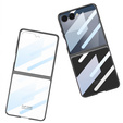 Etui ze szkłem do Samsung Galaxy Z Flip7 5G, PC Case, Czarne
