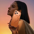 Etui do iPhone 17 Pro, Metal Frame, do MagSafe – pomarańczowe