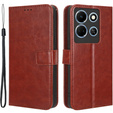 Etui z klapką do Infinix Note 30, Crazy Horse Wallet, brązowe
