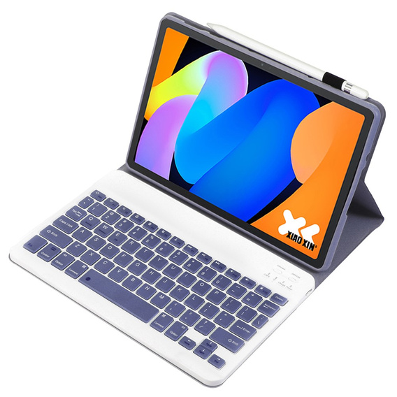 Etui z klawiaturą Bluetooth do Lenovo Idea Tab 11" 2025 TB336FU TB336ZU, fioletowe