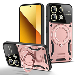 Etui pancerne do Xiaomi Redmi Note 13 Pro 4G / Xiaomi Redmi Note 14S / Xiaomi Poco M6 Pro 4G, CamShield MagSafe, różowe