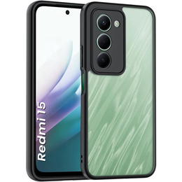 Etui do Xiaomi Redmi 15 5G / 4G, z ochroną aparatu, przezroczyste z czarną ramką