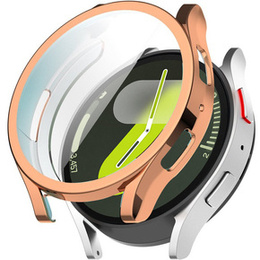 2w1 Etui z Osłoną na Ekran do Samsung Galaxy Watch 7 44mm, Różowe złoto