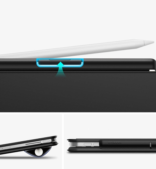 Metalowy uchwyt Dracool do Apple Pencil Pro / 2nd Gen – czarny
