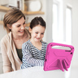 Etui dla dzieci do Samsung Galaxy Tab S6 Lite 10.4" 2020/2022/2024, dziecięce z uchwytem, różowe