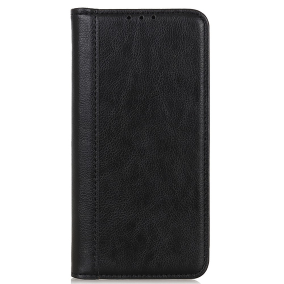 Etui do Xiaomi Redmi Note 13 Pro 4G / Xiaomi Redmi Note 14S / Xiaomi Poco M6 Pro 4G, Wallet Litchi Leather, czarne