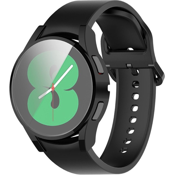 Etui z osłoną na ekran do Samsung Galaxy Watch 4 44mm, Czarny