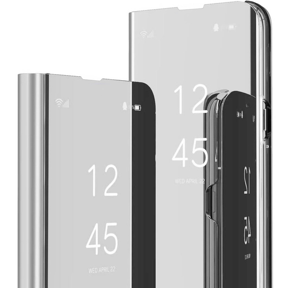 Etui do Xiaomi Poco M4 Pro 4G, Clear View, srebrne