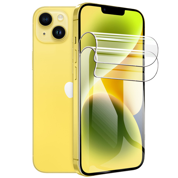 2x Folia Hydrożelowa do iPhone 13 / 13 Pro / 14 / 16e, ERBORD Hydrogel Foil