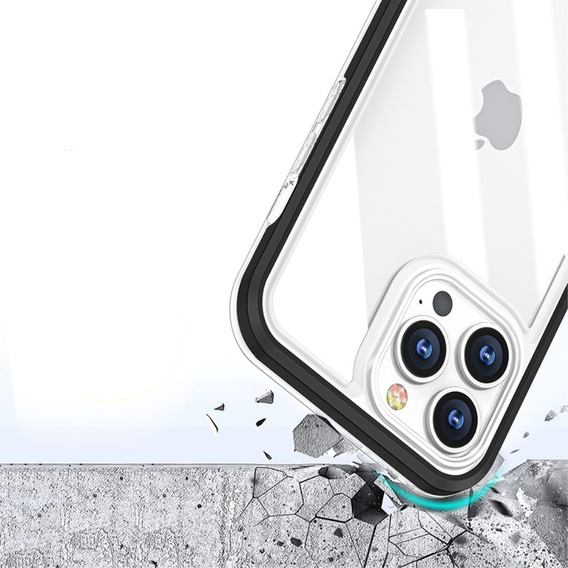 Etui ERBORD do iPhone 13 Pro, Hybrid Frame, Black