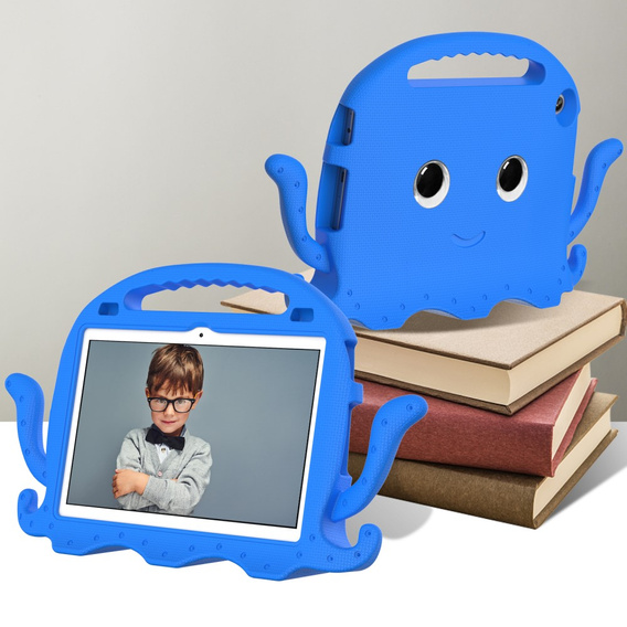 Etui dla dzieci do Lenovo Tab M10 10.1 Gen 3, z rączką, ośmiornica, niebieskie
